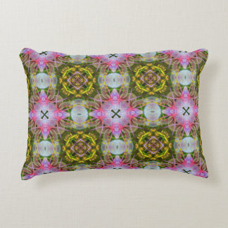 Hydralien Hive, pattern from photo of a hydrangea Accent Pillow