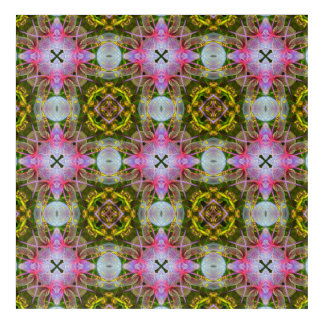 Hydralien Hive, pattern from photo of a hydrangea Acrylic Print