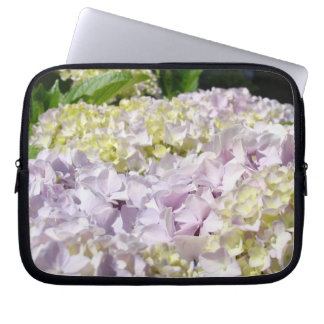 Hydranga Flowers computer Laptop sleeve bag Floral