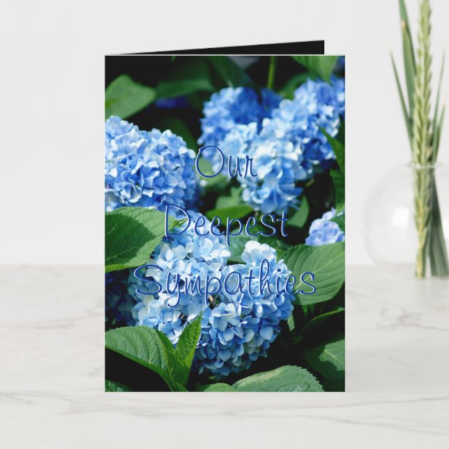 Hydrangea 2480 Sympathy - change to any occasion Card (Front)