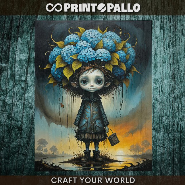 Hydrangea alien boy -  tissue paper (Creator Uploaded)