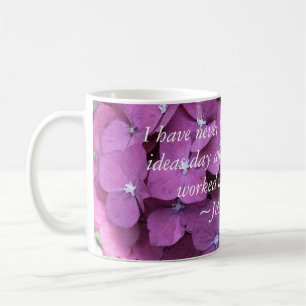 Hydrangea and Gardening Quote Coffee Mug