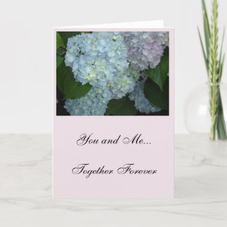 Hydrangea Anniversary Card