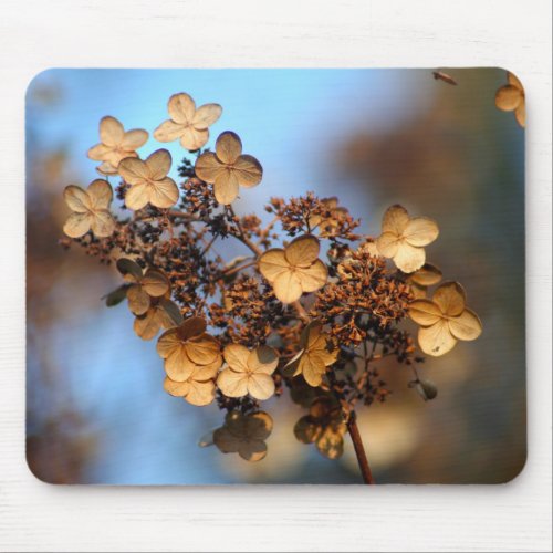 hydrangea autumn mouse pad