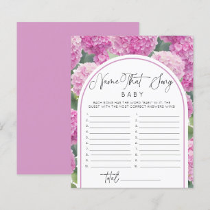 Hydrangea Baby Shower Name Song Games