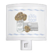 Hydrangea Bathroom Night Light (Front)