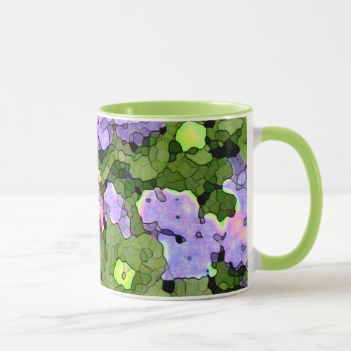 Hydrangea Batik Mug