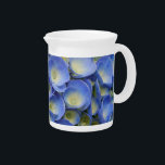Hydrangea Beverage Pitcher<br><div class="desc">This product has a macro photo of an hydrangea flower. The photo was taken at the Azores islands (Portugal), where these flowers are very common in summertime. Photo by Gaspar Avila.</div>