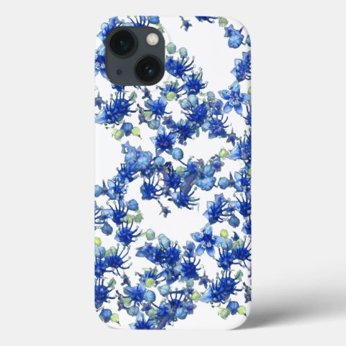 hydrangea bgc transparent iPhone 13 case