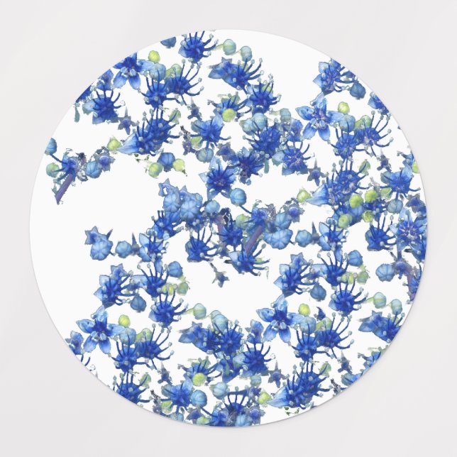 Hydrangea (BGC transparent) Labels (Design 3)