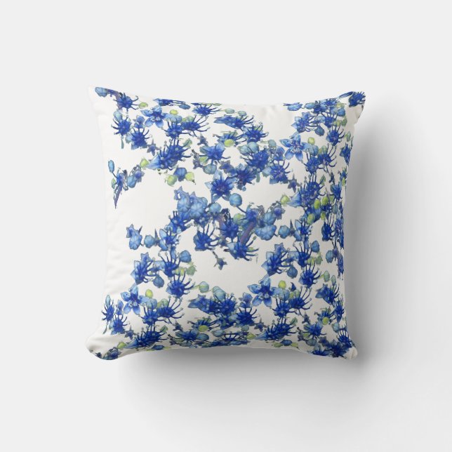 hydrangea bgc transparent throw pillow (Front)
