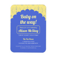 Hydrangea Block Baby Shower Invitation