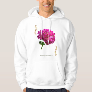 Hydrangea Bloom – Vintage Botanical Fuchsia Hoodie
