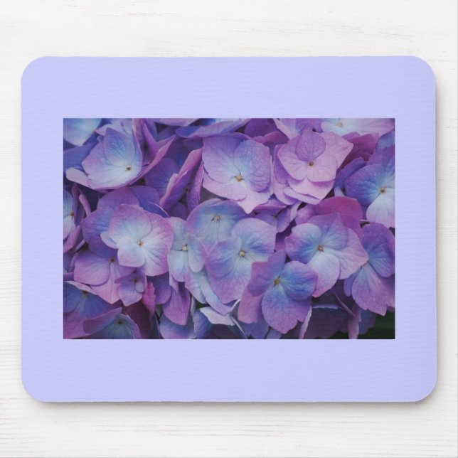Hydrangea Blooms Mouse Pad (Front)
