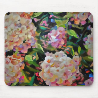 Hydrangea Blossom Decorative Floral Art Pink Mouse Pad