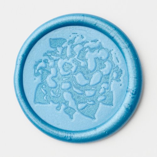 Hydrangea Blossom Wax Seal Sticker