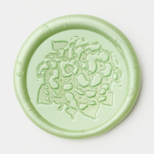 Hydrangea Blossom Wax Seal Sticker