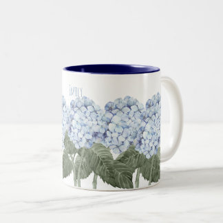 Hydrangea Blue Flowers Contrast Mug