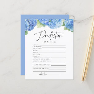 Hydrangea Blue Prediction For Baby Shower Games