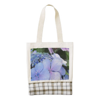 Hydrangea Blue Purple Pretty Flower Zazzle HEART Tote Bag