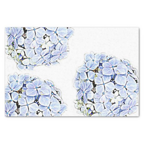 Hydrangea Blue Tissue Paper