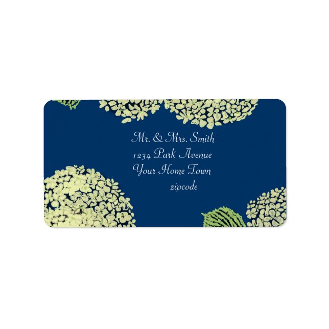 Hydrangea Blueberry Label (Front)