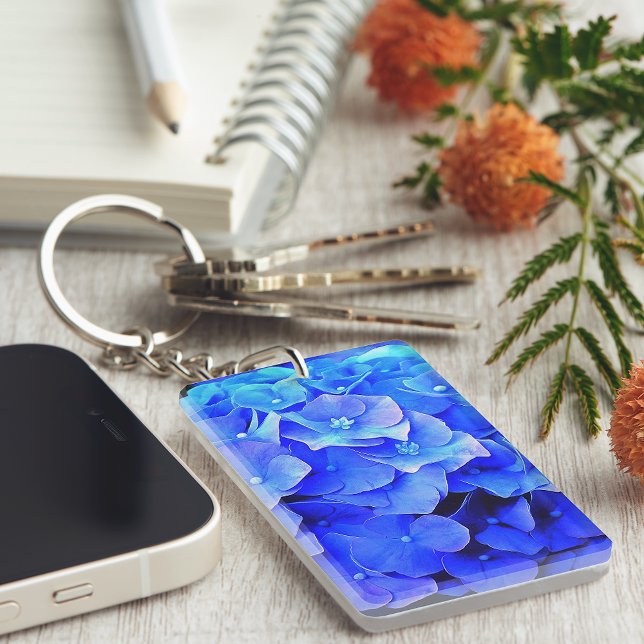 Hydrangea Blues Keychain (Creator Uploaded)