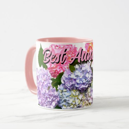 Hydrangea Bouquet best Aunt ever  Mug