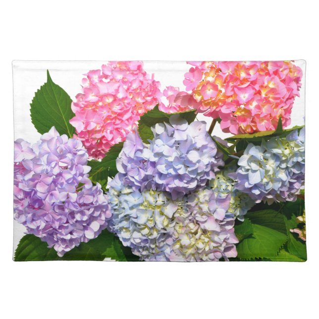 Hydrangea Bouquet Cloth Placemat (Front)