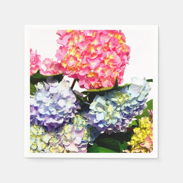 Hydrangea Bouquet Paper Napkins (Front)