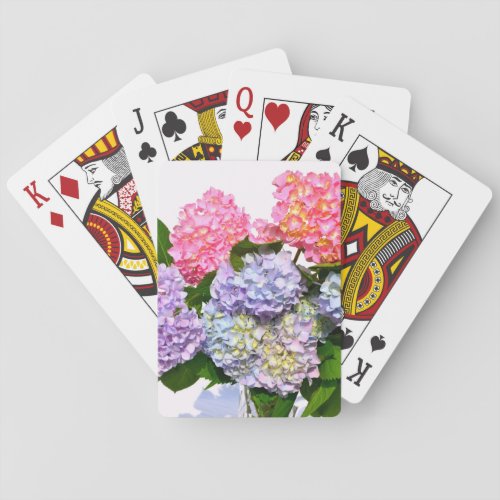 Hydrangea Bouquet Poker Cards