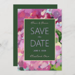 Hydrangea Bouquet save the date card