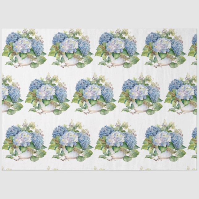 Hydrangea Bouquet Tissue Paper (Front)