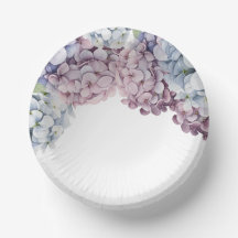 Hydrangea Bridal Shower Paper Bowls