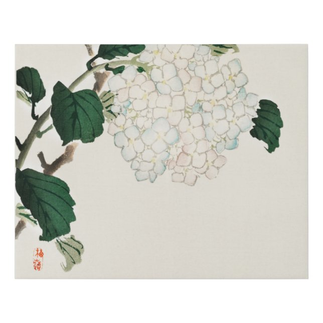 Hydrangea by Kōno Bairei Faux Canvas Print (Front)