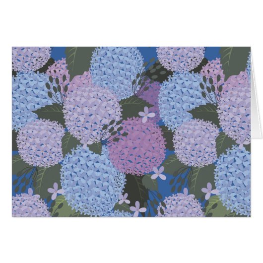 Hydrangea. Cards (Front Horizontal)