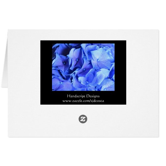 Hydrangea Cards (Back Horizontal)