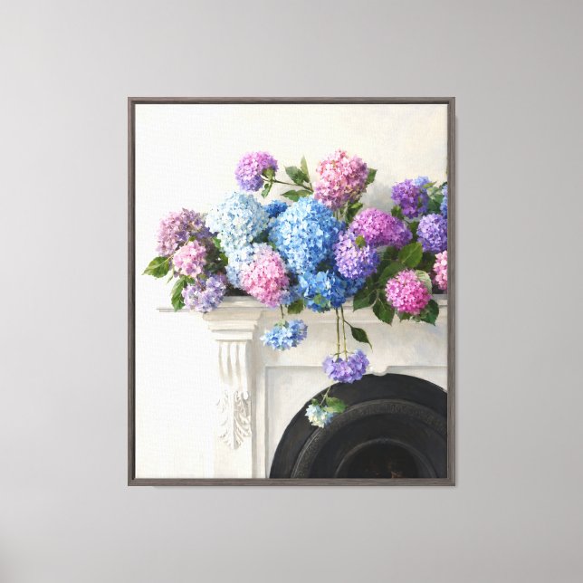 Hydrangea Cascade Canvas Print (Front)