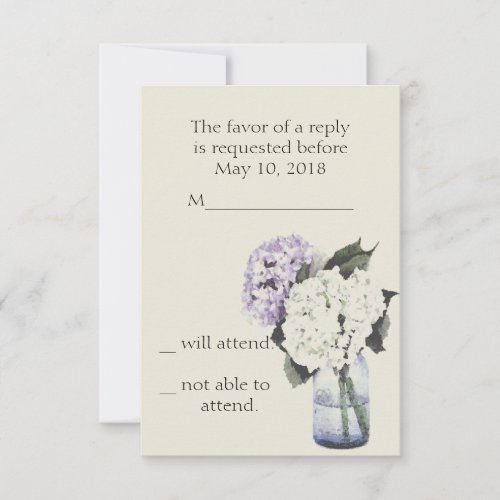 Hydrangea Dreams Custom Announcements