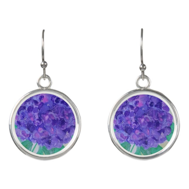 Hydrangea Earrings (Front)