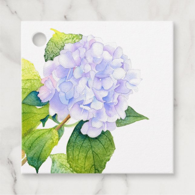 Hydrangea Favor Tags (Front)