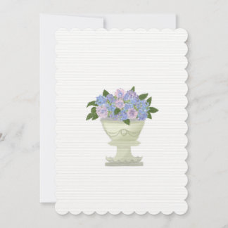 Hydrangea Flat Greeting Card