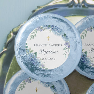 Hydrangea floral Baptism Dipped Oreo Cookie Favors