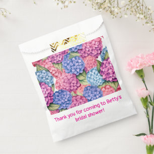 Hydrangea Floral Favor Bag