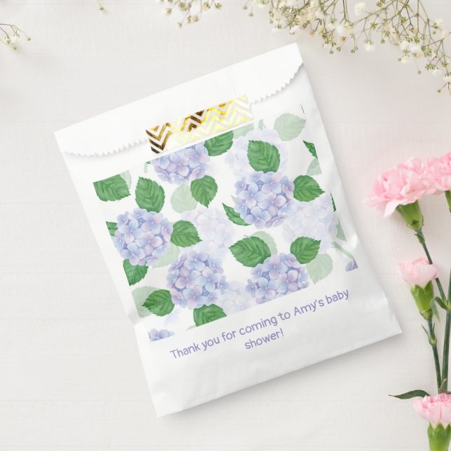 Hydrangea Floral Favor Bag (Sealed)