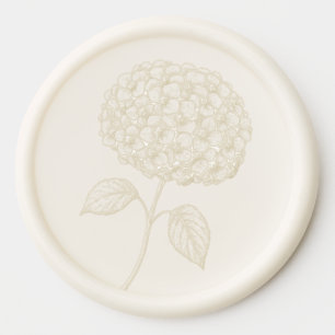 HYDRANGEA Floral Stem Wax Seal Sticker
