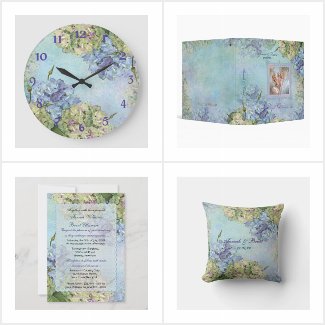 Hydrangea Floral Watercolor Wedding