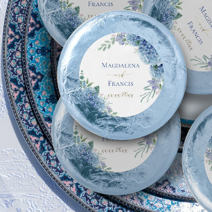 Hydrangea floral wedding dipped oreo cookie favors