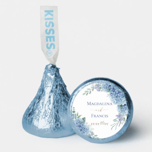 Hydrangea floral wedding hersheys kisses