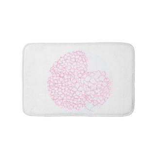 Hydrangea Flower Bath Mat